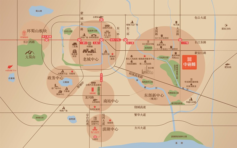 中海城交通图