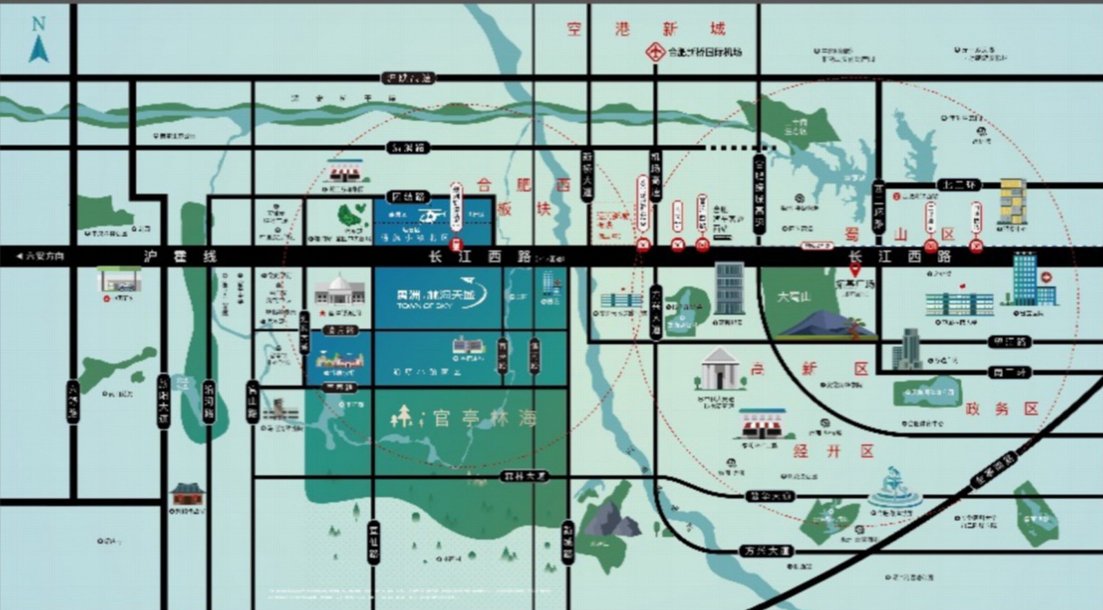 禹洲·林海天城交通图