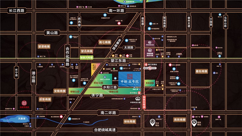 中铁·五号院交通图