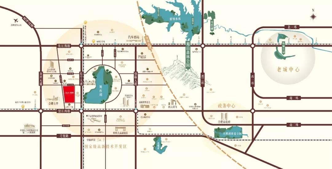 高速蜀西湖畔交通图