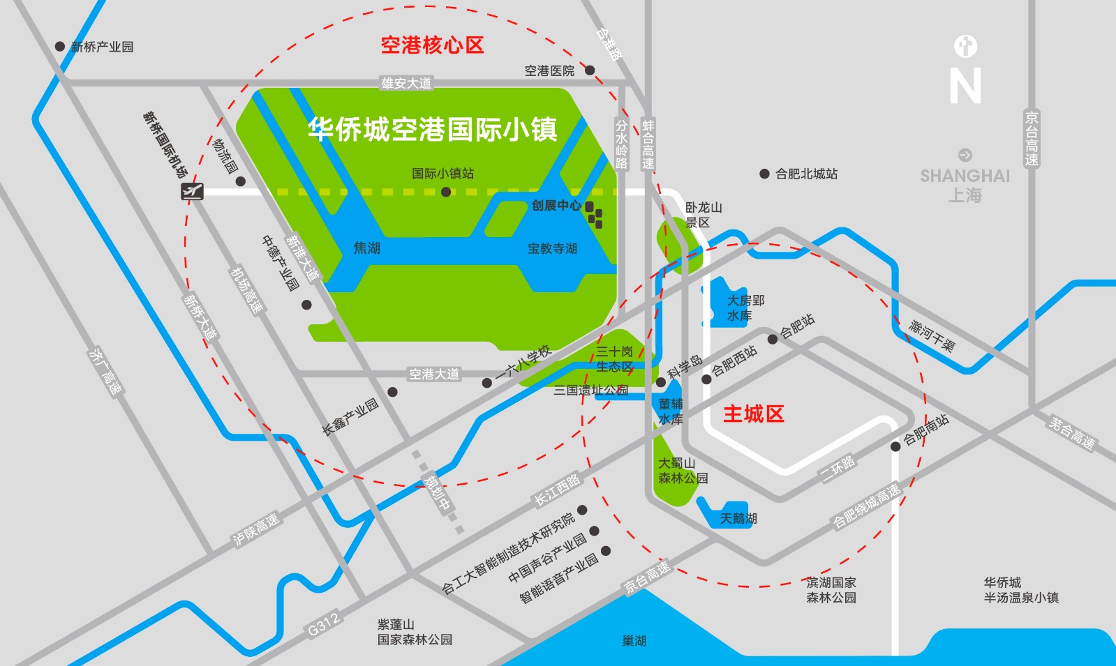 华侨城空港国际小镇·水岸8号交通图